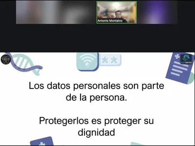 Plática en línea sobre protección de datos personales